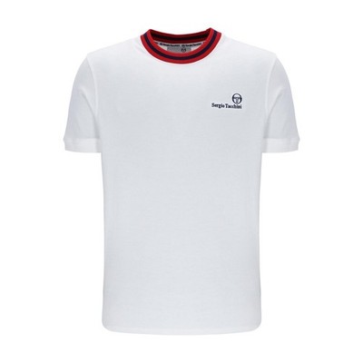  Sergio Tacchini Rainer FC T-Shirt weiß / maritim / Adrenalin