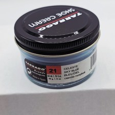 Tarrago Shoe Polish 21 Sky Blue Cream Leather Protector 1.76 oz. 50ml Boot