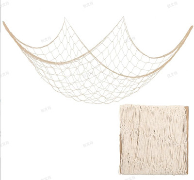 Fischernetz Dekoration 100x200cm für Wand, DIY maritimer Hintergrund, outdoor ge