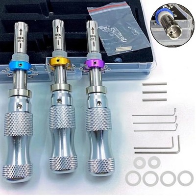 3X 7Pins Tubular Lock Tools Safe Box 7.00MM 7.5MM 7.8MM USA Stock