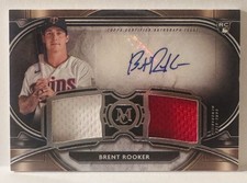 2021 Topps Museum Collection - Single-Player Dual Relic Autographs Brent Rooker