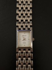 Ronica Women's Watch - Tank Style - White dial with diamonds
