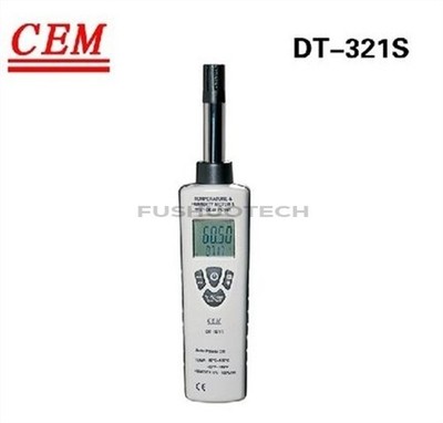 Cem DT-321S Humidity Temperature Dew Point Moisture Wet Bulb Meter Tester gz