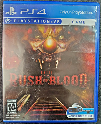 UNTIL DAWN RUSH OF BLOOD - Virtual Reality - Play Station 4 - PS4 VR Video Game
