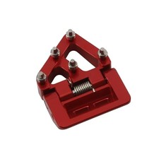 Motorcycle Folding Rear Brake Pedal Step Tip Plate,Dirt Bike CNC Rear Brake Red