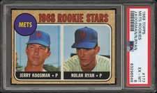 1968 Topps Mets Rookies #177 J. Koosman N. Ryan PSA 6