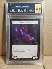 Aether Conduit Cold Foil PCG 9.5 Crucible of War First Ed Flesh and Blood