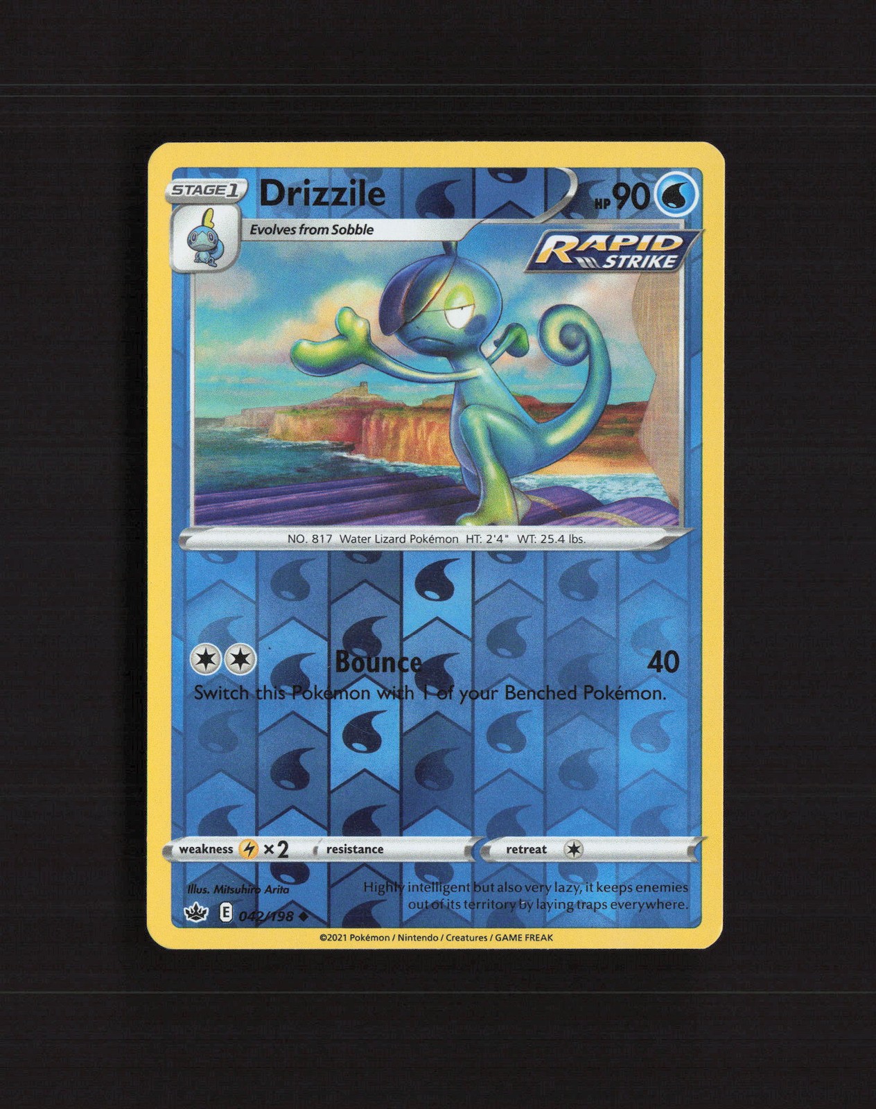 Drizzile 042/198 Chilling Reign Reverse Holo Pokemon Card LP+