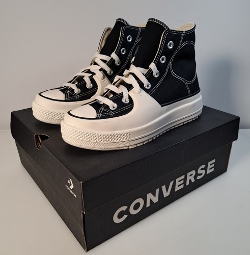 Converse Chuck Taylor All Star Construct Hi Trainers Women's UK 5 Black A05094C
