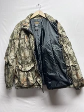 Men’s Yukon Gear Camo Hunting Puffer Jacket Large Zip Jacket