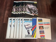1982/83 Original Atari 5200 Super System Catalog Booklet Manual Log Activision