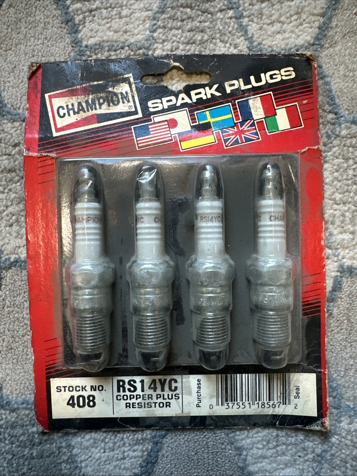 Champion 14 Copper Plus Spark Plug RS14YC - 4 Pack