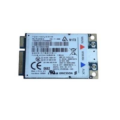 Ericsson WWAN UMTS 3G HSDPA Karte   Modellnummer 43Y6513 T400 T500 F3507g