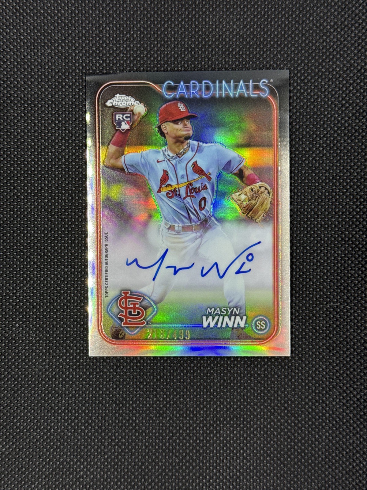 2024 Topps Chrome Autographs Refractor RAMW Masyn Winn Rookie Auto /499