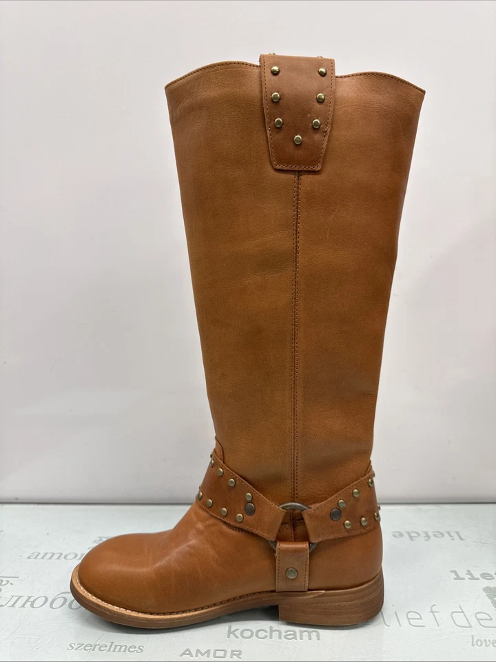 Botas Altas DINGO Tachonadas Marrón Talla 7 M, Usadas. Foto 4 de 4