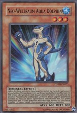 YuGiOh Neo-Weltraum Aqua Dolphin (V.1) POTD-DE003 Super Rare Played 1st