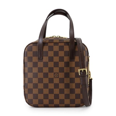 LOUIS VUITTON Damier Spontini Hand Shoulder Bag Ebene N48021 Handtasche 90312068