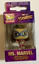 ¡NUEVO! Funko Pop! LLAVERO / LLAVERO DE BOLSILLO - MS. MARVEL - FIGURA BOBBLEHEAD VINILO