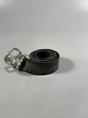 Rare Vintage Distressed DIESEL Leather Belt Made in Italy Y2K