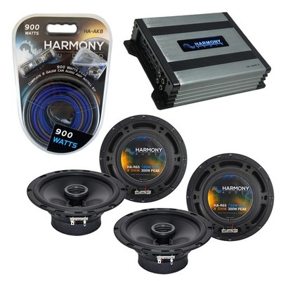 Volkswagen Touareg 04-10 OEM Speaker Replacement Harmony (2) R65 & HA-A400.4 Amp
