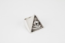 Eye of Providence Ring Solid 925 Sterling Silver Handmade Jewelry Made in USA