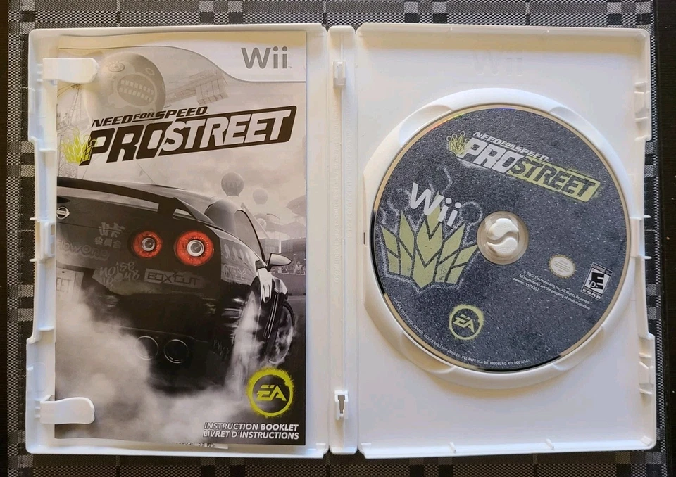 Need For Speed: Prostreet (Nintendo Wii, Video Game) EA Like New Used Condition  - Image 2 of 2