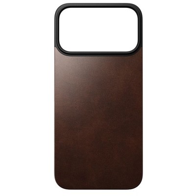 Nomad Magn. Leather Back MagSafe iPhone 17 Pro Max Rustic Brown H Schutzhülle
