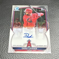 Topps Bowman Chrome 2023 Dario Laverde Angels Autograph Rookie #CPA-DL