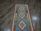 Authentic Afghan Chobi Vegetable Kilim Rug Tribal Geometric Desig Rug 2.5x6.5 Ft — photo 6