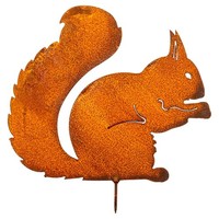 Edelrost EichhöRnchen Zum Einschrauben Rostige Gartenfigur Gartendeko Aus Metall