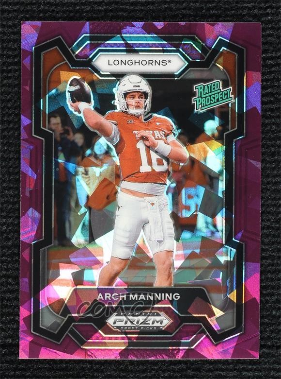2024 Panini Prizm Draft Picks Rated Prospect Purple Ice /149 Arch Manning 15ik