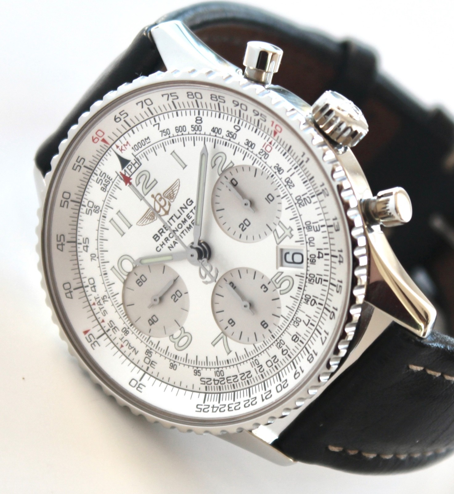 BREITLING Watch, A23322 NAVITIMER automatic, WHIT… - image 1