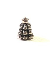 Pandora ALE 925 Sterling Silver Christmas Tree Of Light CZ Bead Charm