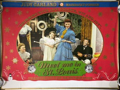 Meet Me in St Louis ORIGINAL Quad Movie Cinema Poster Judy Garland BFI 2001