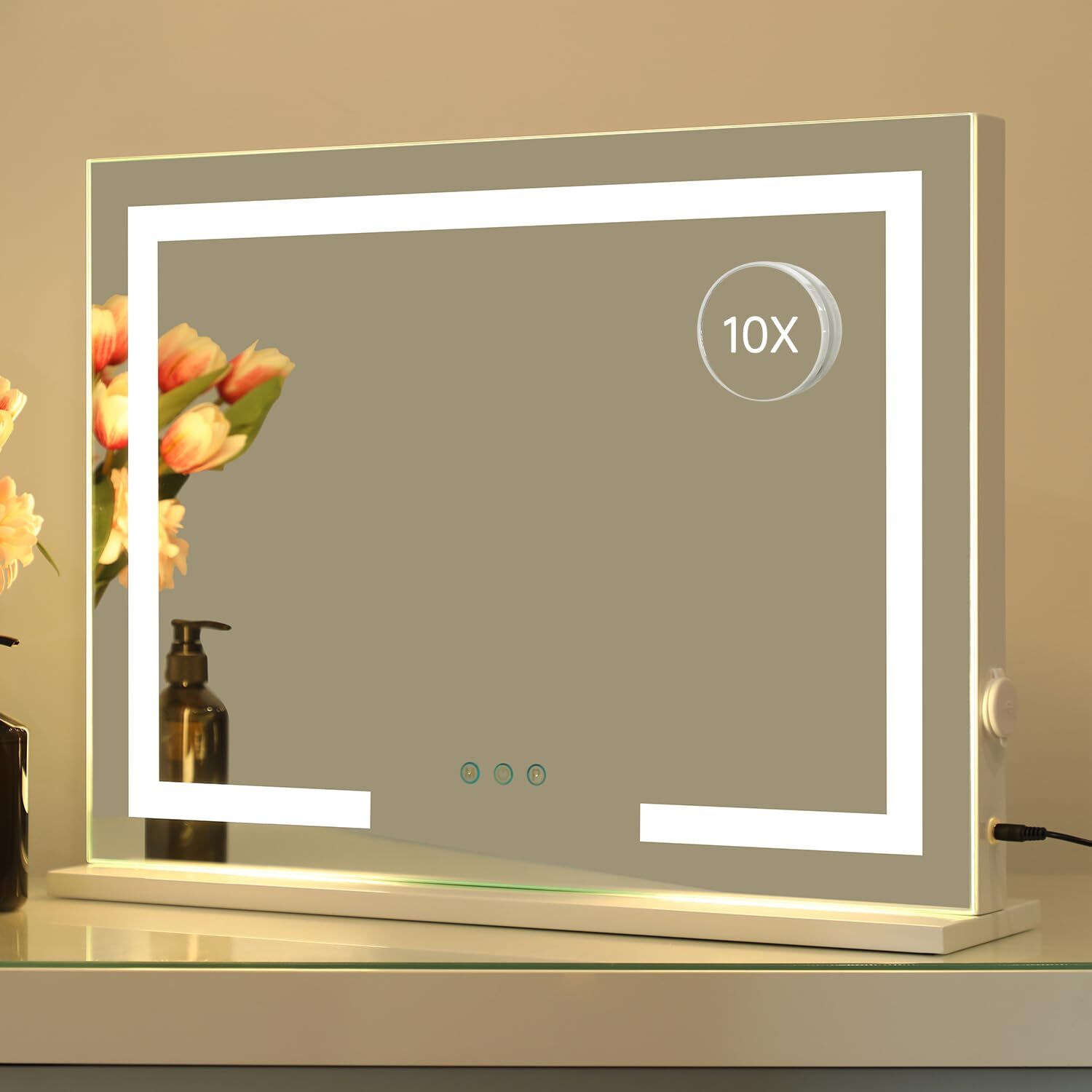 Dimmable Vanity Mirror with 3 Light Modes and Touch Control