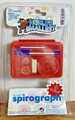 World's Smallest Spirograph Set WITH PENS AND GEARS 2023 Super Impulse Miniature