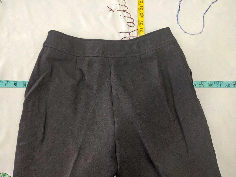 Pantalones de vestir informales negros cintura elástica para mujer Simonton Says George Simonton 12 Foto 4 de 4