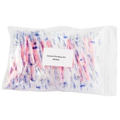 Interprox Plus Pink Nano Interproximal Brushes 0.38mm - Pack Of 24