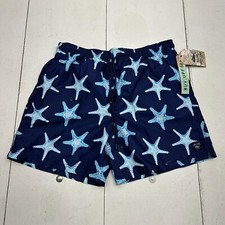 Spicy Tuna Blue Star Fish Graphic Print Swim Trunks Mens Size XL