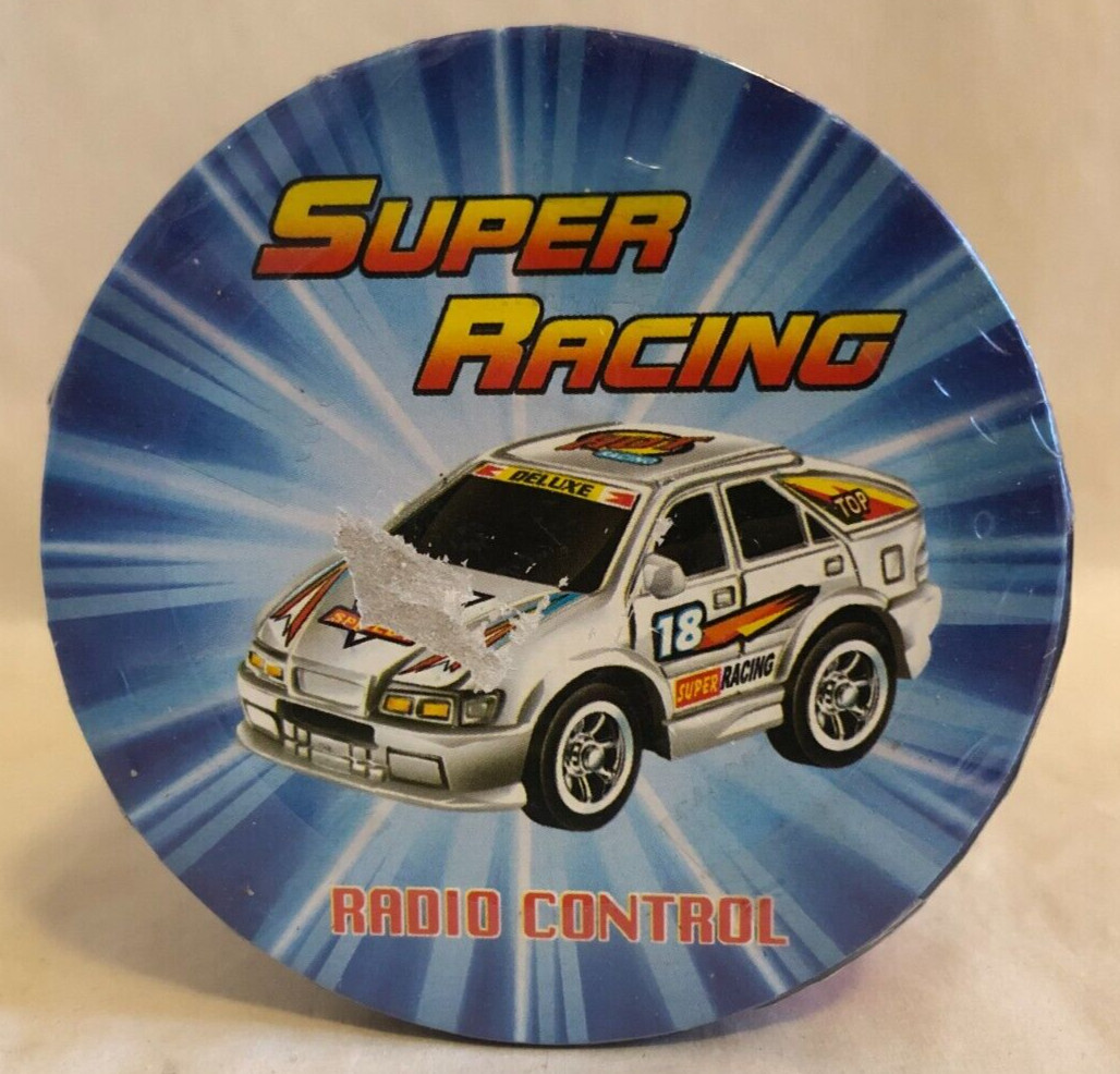 New NOS Gold Light Super Racing Miniature Radio Controlled RC Car (#777) Silver