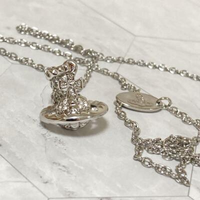 Vivienne Westwood Necklace Mayfair small size silver C:45cm T:1.5