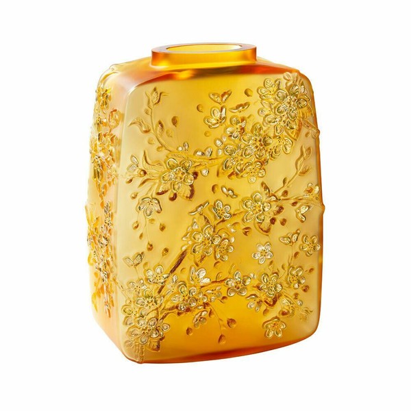 Lalique Vase Mossi Persepolis Blue Crystal 10684700 for sale online eBay