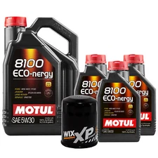 8L Motul 8100 ECO-NERGY 5W30 Wix XP Filter Motor Oil Change Kit API SL