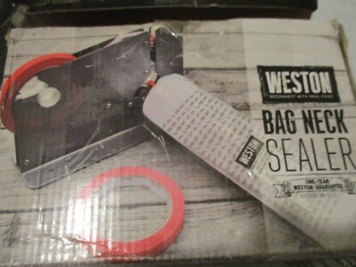 Meat Packaging Bag Neck Sealer (07-1101-W) -  NEW - OPEN BOX- MISSING TAPE