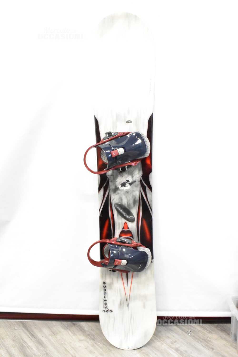 TAVOLA DA SNOWBOARD SALOMON Fastback 163 Cm Con Attacchi