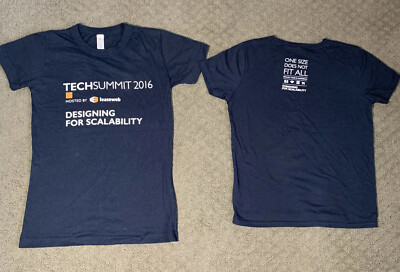 TechSummit 2016 swag shirt Leaseweb Women Pettite silicon valley