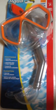 Aqua Leisure Snorkel  Mask Orange 7 Age Fun in the Water Pool Ocean Sprinkler