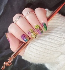 Color Gel  Nail Polish Strips 16ct, ZE0242. Please Read Description Below