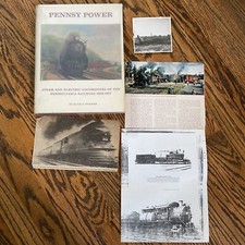 PENNSY POWER Steam Electric Locomotives PRR 1900-1957 Alvin F. Staufer 1962 HC