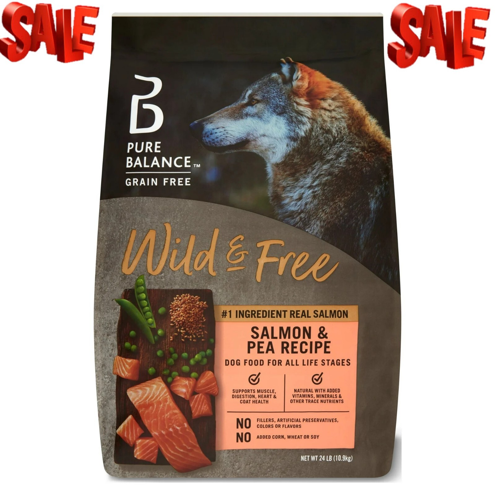 Balance Wild & Free Salmon & Pea Recipe Dry Dog Food, Grain-